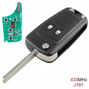 433 МГц, 2 кнопки, удаленный брелок с чипом ID46 для OPEL VAUXHALL