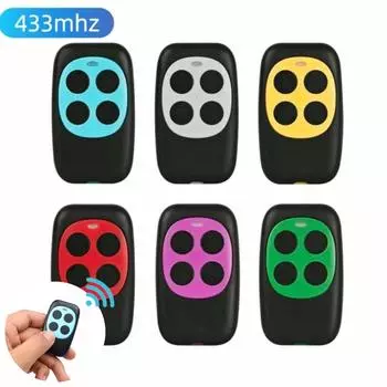 433 МГц, 4 клавиши, универсальный пульт дистанционного управления, радиочастотный передатчик, беспроводной копирующий код, клонирование, дистанционное электрическое устройство открывания дверей, гаражные ворота, Дубликатор ключей от автомобиля синий