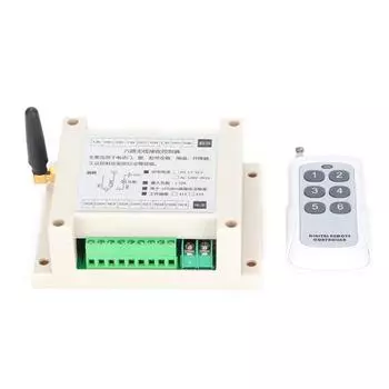 433 МГц 6-канальный беспроводной пульт дистанционного управления, модуль переключателя, стабильность сигнала, передатчик и приемник для двери