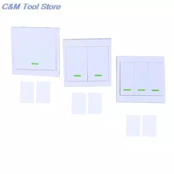 433 МГц 86 настенная панель беспроводной пульт дистанционного управления переключатель передатчик 1 2 3 кнопки RF приемник для спальни потолочный светильник лампа