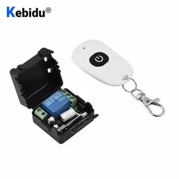 433 МГц DC 12 В 1-канальный релейный модуль RF беспроводной переключатель релейный модуль + передатчик дистанционного управления DIY Kit для гаражных ворот, бытовая техника