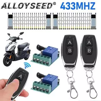 433 МГц DC 12 В 1 канал универсальный беспроводной пульт дистанционного управления переключатель релейный приемник модуль радиочастотный передатчик 433 МГц комплект дистанционного управления