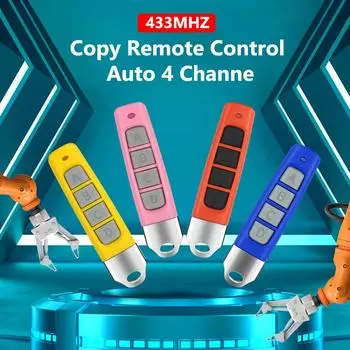 433 МГц клонирование кода пластик 4 ключа копировальный контроллер питание от батареи пульт дистанционного управления обучение копирование многофункциональный для гаражных ворот