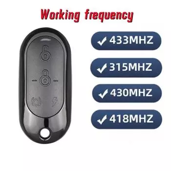 433 МГц Копия пульта дистанционного управления 4 кнопки открывания гаражных ворот Дубликатор Копия пульта дистанционного управления Клонирование Код 315/418/430 МГц