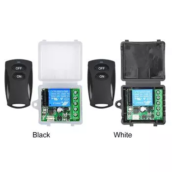 433 МГц пульт дистанционного управления 1 канал DC 12 В мини-модуль для управления освещением ворот белый