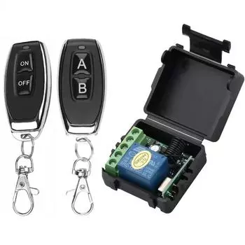 433 МГц пульт дистанционного управления беспроводной переключатель DC 12 В 1 канал RF 10A релейный приемник и 2 канала передатчика для дверного электромагнитного замка