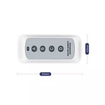 433 МГц RF дублирование пульта дистанционного управления 500 м 4-кнопочный беспроводной пульт дистанционного управления