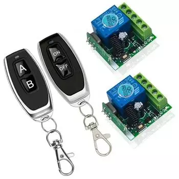433 МГц универсальный пульт дистанционного управления воротами DC 12 В 10 А релейный приемник беспроводной радиочастотный обучаемый пульт дистанционного управления для ворот светодиодные гаражные ворота