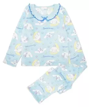 434CN7231 Cinnamoroll Теплая норковая длинная длинная детская начальная школьная комната 100 см [Nishiki] Пижама, флис, рукава, брюки, осень, зима, весна,