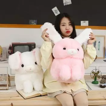 43/52 см милый плюшевый кролик с длинными ушами, мягкая тканевая игрушка в виде кролика, пасхальный подарок, декоративная игрушка для умиротворения детей, детский подарок 43CM белый