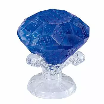 43 piece crystal puzzle sapphire