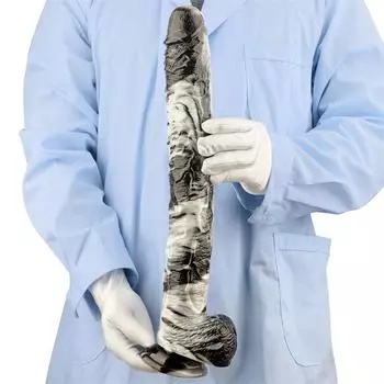 43 см черно-белая смешанная цветовая гамма 5,2 см очень длинная толстая имитация дилдо анальная пробка игрушка для взрослых