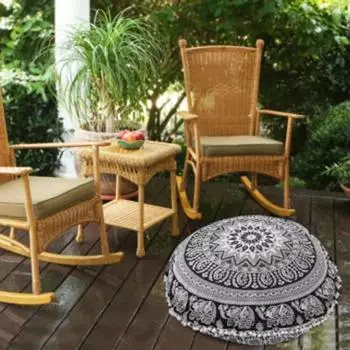 43 см круглая наволочка с мандалой, богемная наволочка, напольная наволочка, наволочка для домашней страницы, наволочка для отеля, наволочка с цветочным принтом 43cm