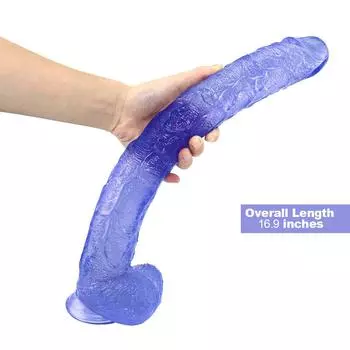 43 см новые реалистичные фаллоимитаторы, эротический фаллоимитатор с супер сильной присоской, секс-игрушки для женщин и мужчин, искусственный пенис, имитация точки G 43cm