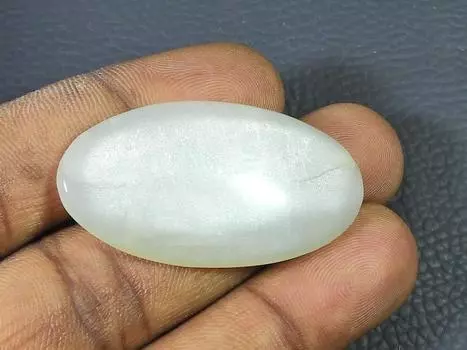 43Cts. Натуральный лунный камень овальный кабошон россыпью драгоценный камень 23X45X5MM SK-2440