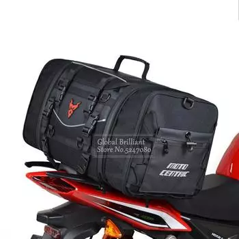 43л Водонепроницаемая сумка для заднего сиденья мотоцикла Дорожная сумка для мотоцикла Рюкзак для мотокросса Багаж на заднее сиденье Чемодан для путешествий Расширяемый
