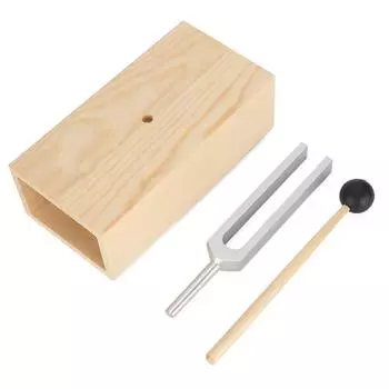 440 Гц алюминиевый сплав камертон молоток деревянная стойка звуковая лечебная терапия набор инструментов