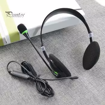 440 Проводные наушники, широкая совместимость, удобное ношение ABS, USB-шумоподавление, стерео игровая гарнитура для компьютера чёрный