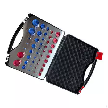 44 шт. Инструмент для проверки и идентификации резьбы гаек и болтов, многоцелевой портативный