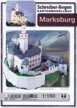 44 x 30 x 35 см Модель замка Марксбург Aue-Verlag