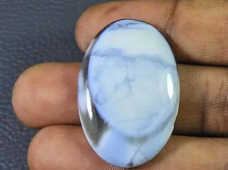44Cts. Натуральный перуанский голубой опал овальный кристалл кабошон россыпью драгоценный камень 24X36MM SK-2496