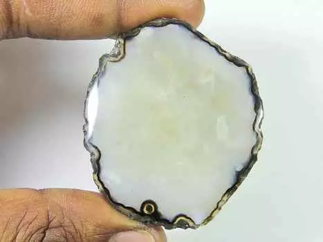 44X52MM натуральный солнечный друзовый агат срез кабошон россыпью драгоценный камень 119 карат SK-1810