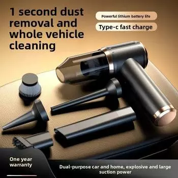 45000Pa 5 In 1 Car Vacuum Strong Suction Portable Handheld Wireless Cleaner Home Mini Vacuum Machine