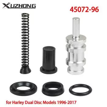 45072-96 Комплект для ремонта переднего главного тормозного цилиндра для моделей Harley Dual Disc 1996-2017 MP-1201-S серебряный
