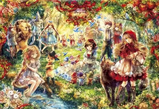 450 деталей пазла Puzzle Master Фантастическое искусство Лесная сказка Маленький кусочек (26x38см)