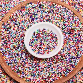 450 г/пакет Около 56000 шт. Бусины-разделители Браслет Аксессуары Ожерелье для изготовления фурнитуры своими руками 2 мм Для изготовления ювелирных изделий Очаровательные чешские стеклянные мини-бусины