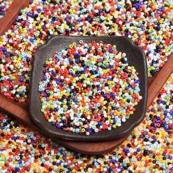 450 г стеклянные бусины ювелирные аксессуары 2/3/4 мм материалы ручной работы DIY сплошной цвет 2mm разноцветный