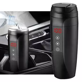 450 мл автомобильный дорожный чайник портативный автомобильный нагреватель для чашки 12 В/24 В 304 нержавеющая сталь бутылка для подогрева воды для кружки для путешествий