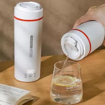 450 мл дорожный электрический чайник многофункциональный нагревательный стакан для тушения горшок для сохранения здоровья термопот портативный умный чайник 220 В EU