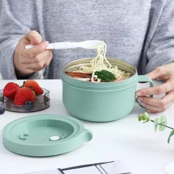 450 мл пищевое термоизоляционное ведро из нержавеющей стали портативная складная посуда студенческий ланч-бокс для белого воротничка герметичный и герметичный оранжевый