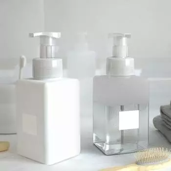 450 мл пластиковая бутылка из пенопласта, контейнер для шампуня, лосьон, дозатор для жидкого мыла 450ML коричневый