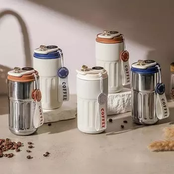 450 мл термос с умным дисплеем, вакуумная чашка из нержавеющей стали 316, офисная кофейная чашка, деловая портативная термокружка 450ml