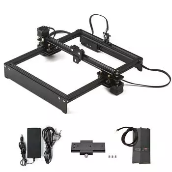 450 нм 80 Вт лазерный гравировальный станок с фиксированным фокусным расстоянием, автономный контроль, настольный лазерный гравер, принтер EU Plug & with 50W Laser Module