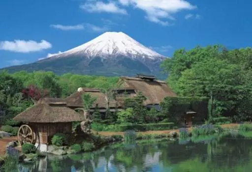 450 Piece Jigsaw Puzzle Puzzle Master Oshino Village and Sacred Mountains Small Piece (26x38cm)