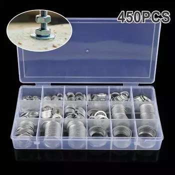 450 шт. Комплект медных прокладок, комплект уплотнительных шайб, комплект масляных уплотнений M5/M6/M8/M10/M20 для заглушек поддона, аксессуары для оборудования