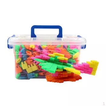 450 шт. пластиковые строительные блоки-пазлы для детей, развивающие игрушки для малышей