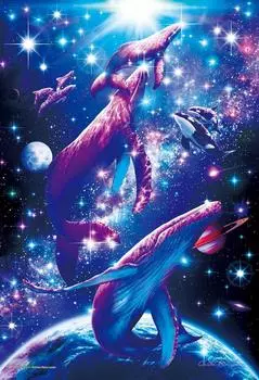 450 светящихся пазлов Puzzle Master Lassen Family Tides Small Piece (26x38см)