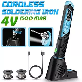 450C 8 Вт беспроводной электрический паяльник с беспроводной зарядкой, паяльник, перезаряжаемая литиевая батарея, сварочный инструмент