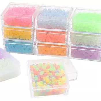 450G A-level светящееся стекло без отверстий бисер DIY браслет ожерелье для изготовления ювелирных изделий аксессуары 3-3.5mm 450g зелёный