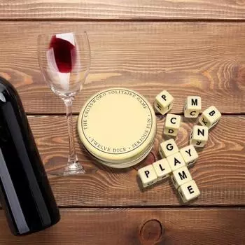 45293 Наборы кроссворд-пасьянс с 12 деревянными кубиками с буквами для детей, взрослых, семьи, образовательный словарь A