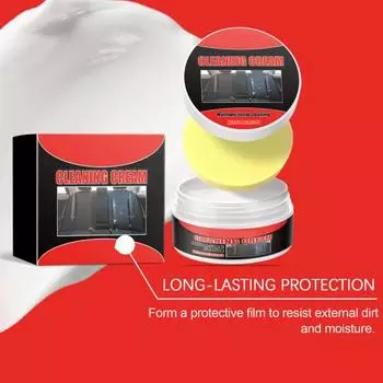 45293 шт 100 г Крем для чистки кожи с губкой восстанавливает блеск водостойкая защита от пятен 1pc