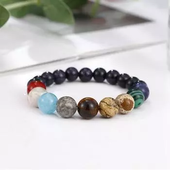 45293 шт. Браслет-планета-хранитель в этническом стиле Вселенная Галактическая Восемь планет Солнечная 1pc