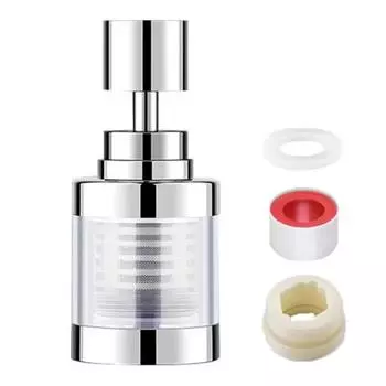 45293 шт. Фильтр для воды для крана, вращающийся на 360 градусов, удаляет хлор, тяжелые металлы, устойчив к высоким температурам, устойчив к брызгам 1pc