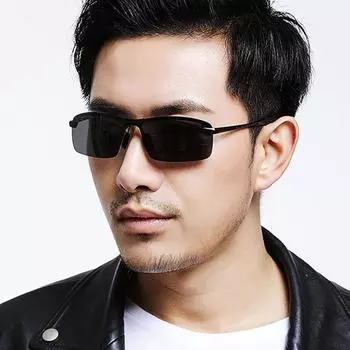 45293 шт. поляризованные солнцезащитные очки с защитой от ультрафиолета в стиле ретро без оправы линзы из поликарбоната пластиковая оправа чёрный