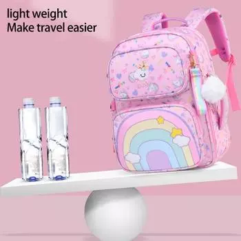 45294 Классы Студенты Рюкзак Радуга Водонепроницаемый Ткань Оксфорд Большая Вместимость Сумка Для Книг A