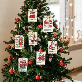 45298 шт. Рождественский держатель для денег, ручной работы, деревянный зажим для денег, украшение для кошелька, размещение дозатора денег на Рождество G